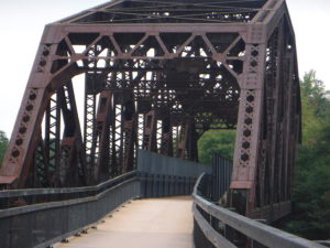 iron bridge, truss style