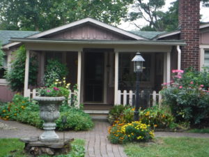 Flowers greet guests to the River's Edge B&B