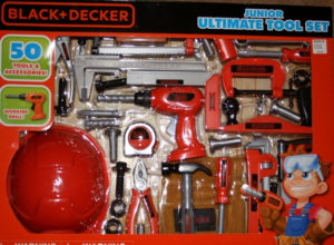 50-piece plastic toy tool set